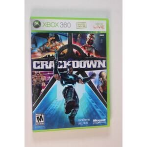 Crackdown (Microsoft Xbox 360) Complete W/ Map, authentic, tested/works